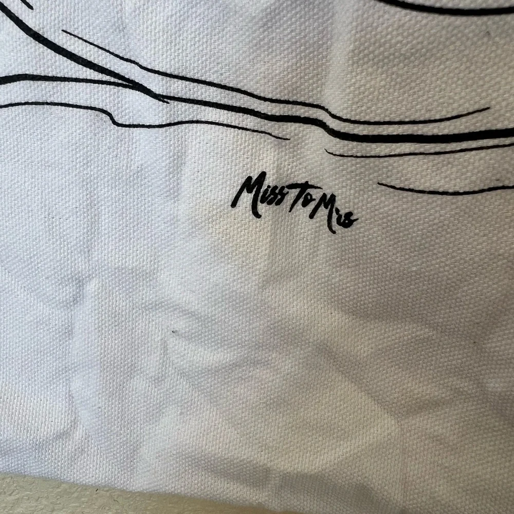 Miss to Mrs | Honeymoon Vibes Canvas Beach Bag